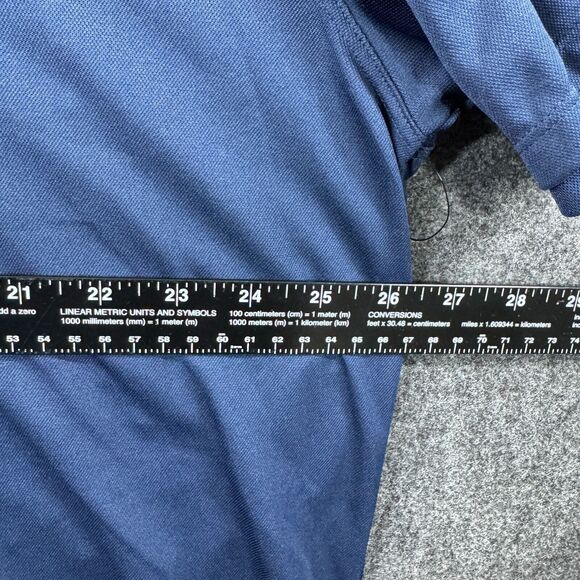 Nike Michigan Wolverines Polo Shirt Men's XXL Navy Blue Gold Dri-Fit - Picture 4 of 8